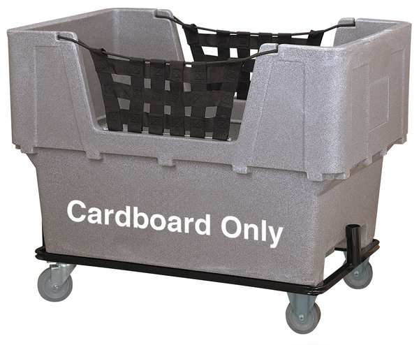 Zoro Select Matl Handling Cart, Cardboard Only, Gray N1017261-GRAY-CARDBOARD