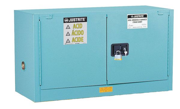 Justrite Corrosive Safety Cabinet, 24", H 891702