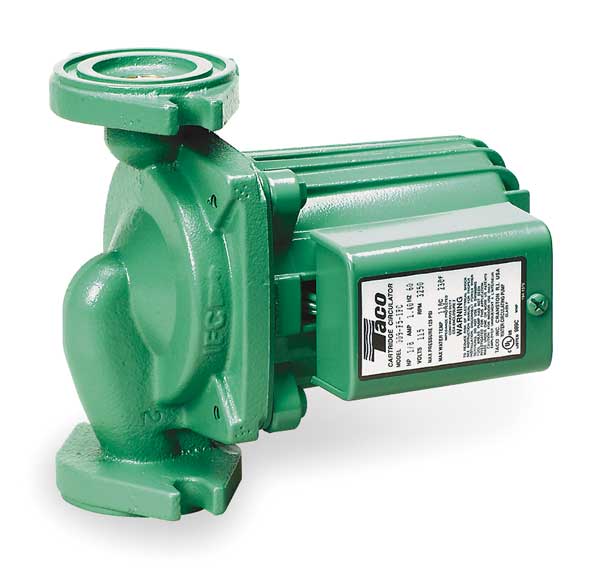 Taco HVAC Circulating Pump, 1/8 hp, 115V, 1 Phase, Flange Connection 009-F5-IFC