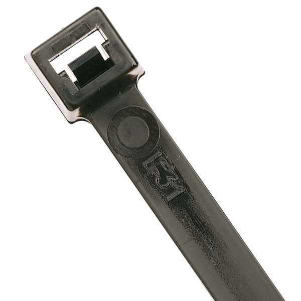 Power First Extra Heavy Duty Cable Tie, 35 in L, 0.35 in W, Nylon 6/6, Black, Indoor, Outdoor Use, 50 Pack 36J178