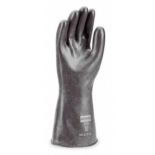 Honeywell North 14" Chemical Resistant Gloves, Butyl, 10, 1 PR B324/10