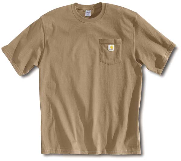 Carhartt T-Shirt, Desert, XL K87-DES XLG REG