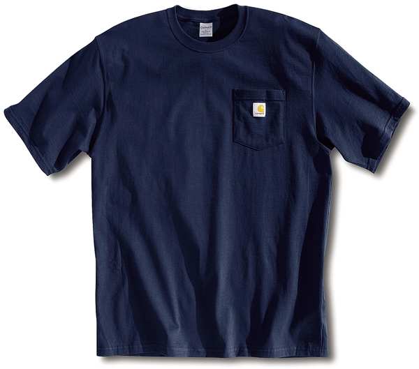 Carhartt T-Shirt, Navy, 2XL K87-NVY XXL REG
