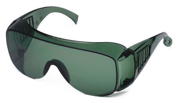 Condor Safety Glasses, Green Scratch-Resistant 4JND8