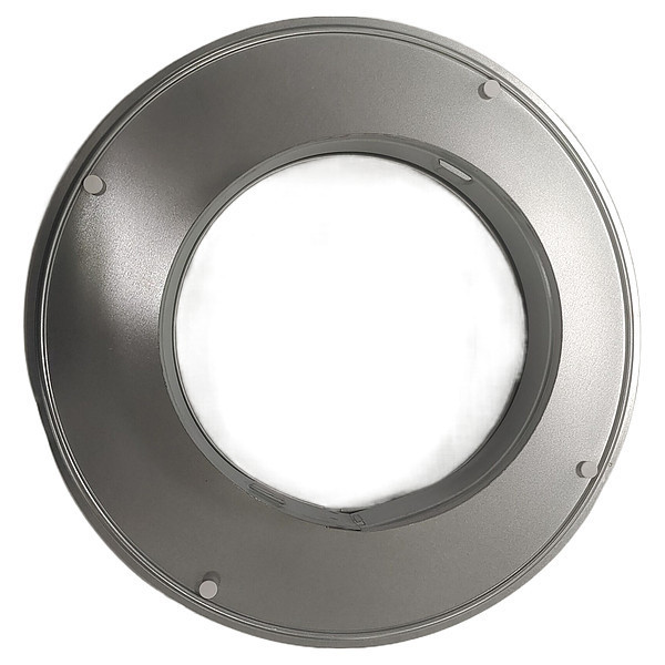 Zoro Select Snap On Collar, Round, Galvanized Steel 4JRN3