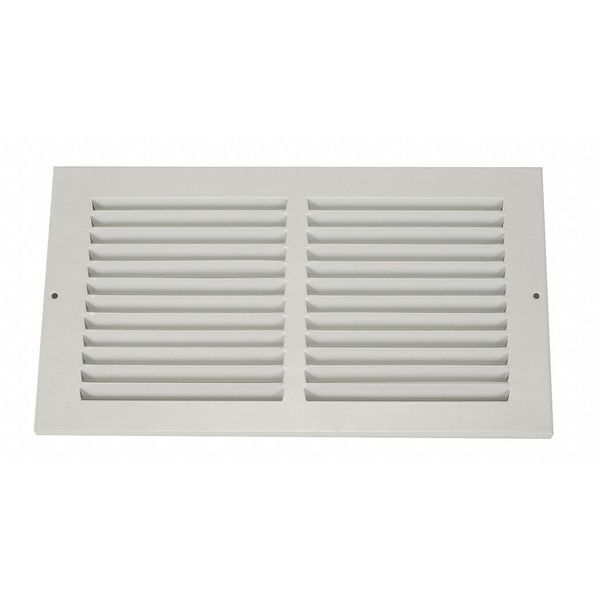 Zoro Select Return Air Grille, 9.75 X 31.75, White, Steel 4MJP3