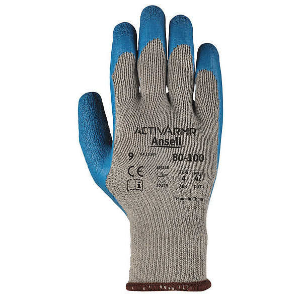 Coated Rubber Grip Gloves, Large