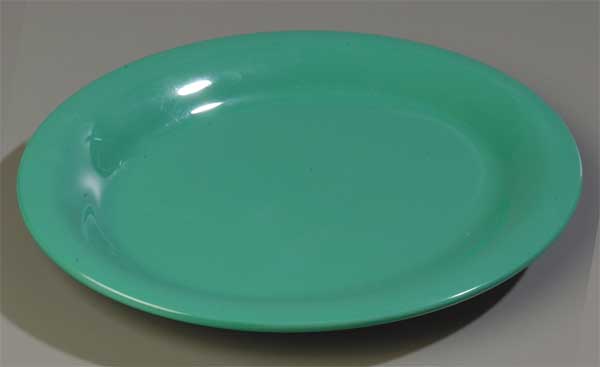 Carlisle Foodservice Round Dinner Plate, 9", Melamine, Meadow Green PK24 4300409