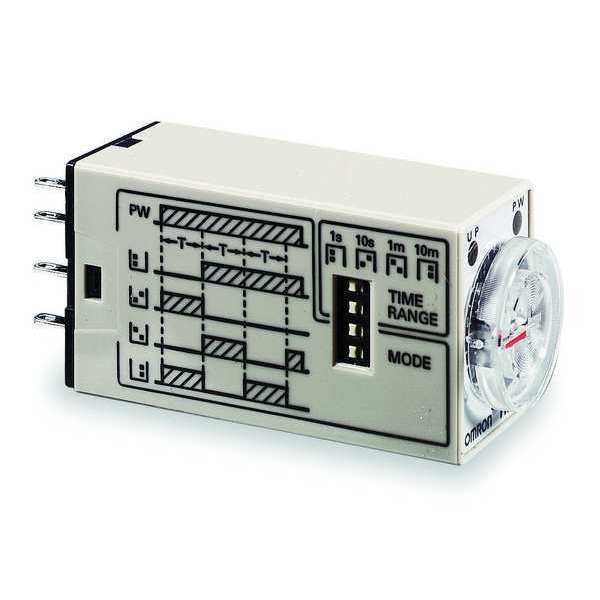 Omron Time Delay Relay, 120VAC, 5A, DPDT, Square H3YN-2 AC100-120