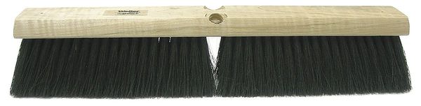 Tough Guy 14 in Sweep Face Broom Head, Soft, Natural, Black 4KNA6