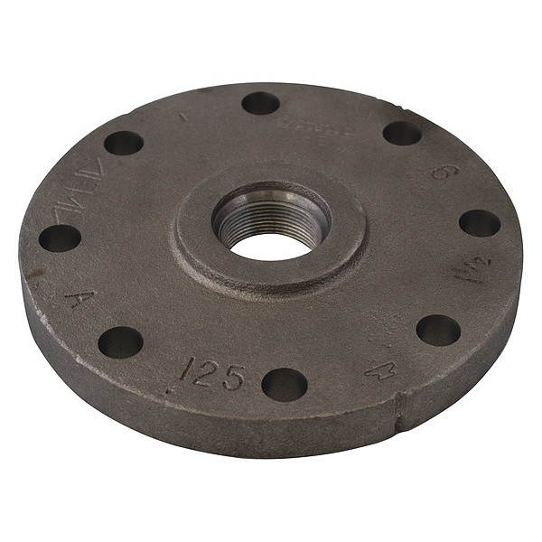 Anvil 1-1/2" Flanged x FNPT Cast Iron Reducing Companion Threaded Flange Class 125 0308008606