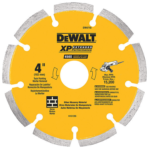 Dewalt 4" x .250 XP tuck point blade DW4710