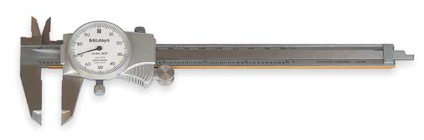 Mitutoyo Dial Caliper, 0-6 In 505-742J