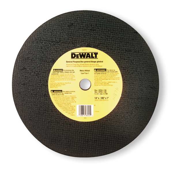 Dewalt 14" x 7/64" x 7/64" x 1" General Purpose Chop Saw Wheel DW8001B4