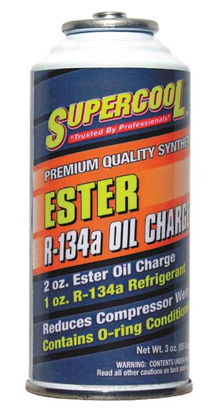 Supercool A/C 134a Charge and Ester Lubricant Can Yellow/Green Tint, 1 PK 16600
