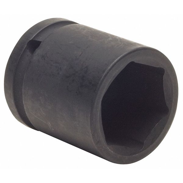 Westward 1/2 in Drive Impact Socket 24 mm Size 6 pt Standard Depth, Black Oxide 4LXU4