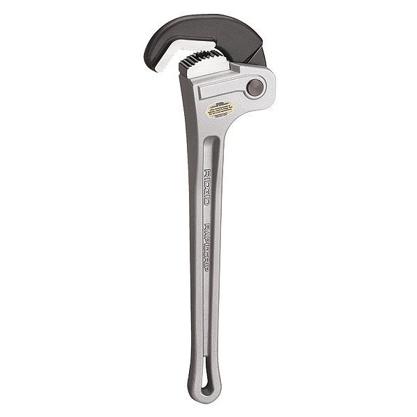 Ridgid 18 in L 2 1/2 in Cap. Aluminum Rapid Pipe Wrench 18