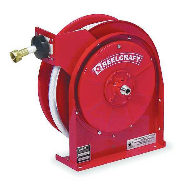 Reelcraft Spring Return Hose Reel, 1/2 in Hose Dia., 35 ft Length, 150 psi A5835 OLBSW23