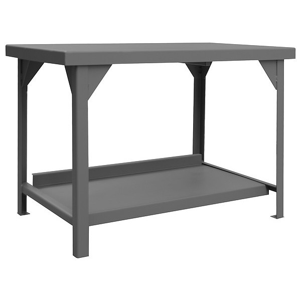 Durham Mfg Workbenches, Steel, 60" W, 34" Height, 12,000 lb., Straight HDWB-3660-95