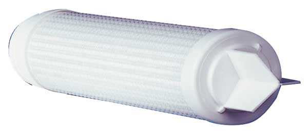 Parker Pleated Filter Cartridge, 70 gpm, 0.2 Micron, 2-3/4" O.D., 10 in H PG-10810-002-1