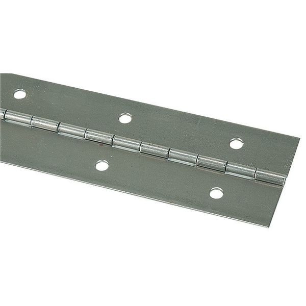 Zoro Select 1 in W x 72 in H Steel Continuous Hinge 4PB12