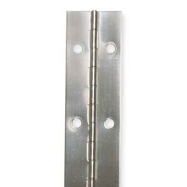 Zoro Select 5/8 in W x 72 in H Stainless steel Continuous Hinge 1CAK9