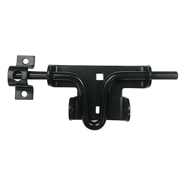 Zoro Select Padlockable Slide Latch, 2-1/4 In W, Black 4PB55