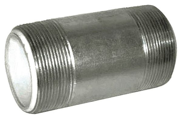 Zoro Select 1" MNPT x 3" TBE Galvanized Steel Dielectric Nipple Sch 40 4PFZ5