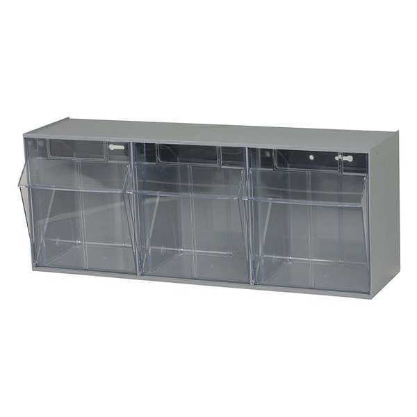 Quantum Storage Systems Tip Out Bin Unit, 3 Tip Bins QTB303GY