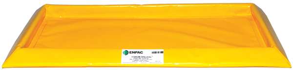 Enpac Drum Spill Containment Pallet, 14 gal Spill Capacity, 2 Drum, PVC Fabric 5755-YE