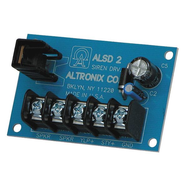 Altronix Siren Driver 6-12VDC 2 Ch Low Current ALSD2