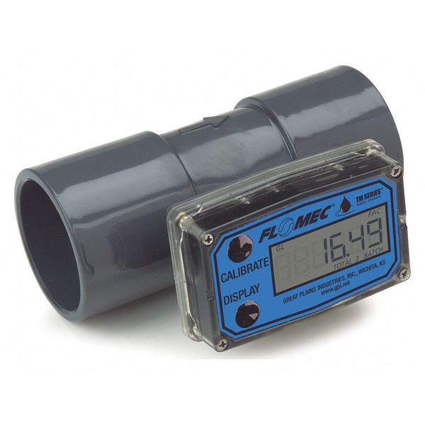 Flomec Flowmeter, PVC, 20 to 200 GPM TM200