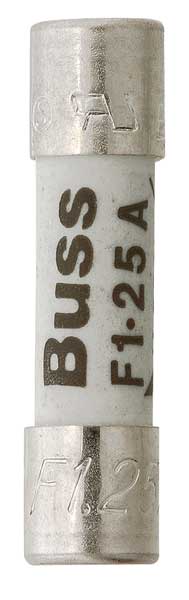 Eaton Bussmann Ceramic Fuse, GDA Series, Fast-Acting, 800mA, 250V AC, 1.5kA at 250V AC, 5 PK GDA-800MA