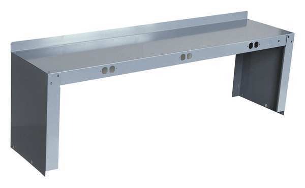 Zoro Select Electrical Shelf Riser, 96Wx15Dx18H, Gray 4TW58