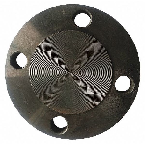 Zoro Select Flanged, Black Steel Blind Flange, Class 150 FLCS1RFBL212