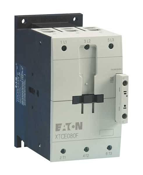 Eaton IEC Magnetic Contactor, 3 Poles, 480 V AC, 80 A, Reversing: No XTCE080F00C