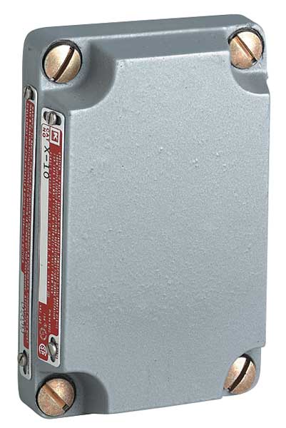 Killark Electrical Box Cover, Square, 1 Gang, Aluminum, Blank X-10