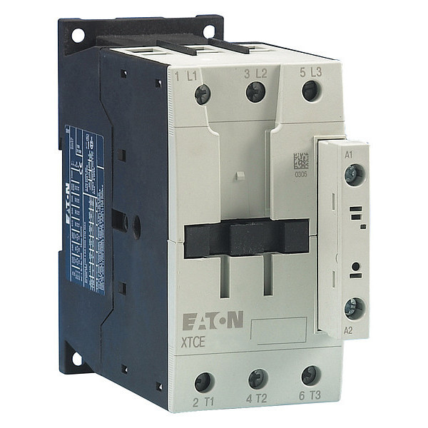 Eaton IEC Magnetic Contactor, 3 Poles, 24 V DC, 50 A, Reversing: No XTCE050D00TD