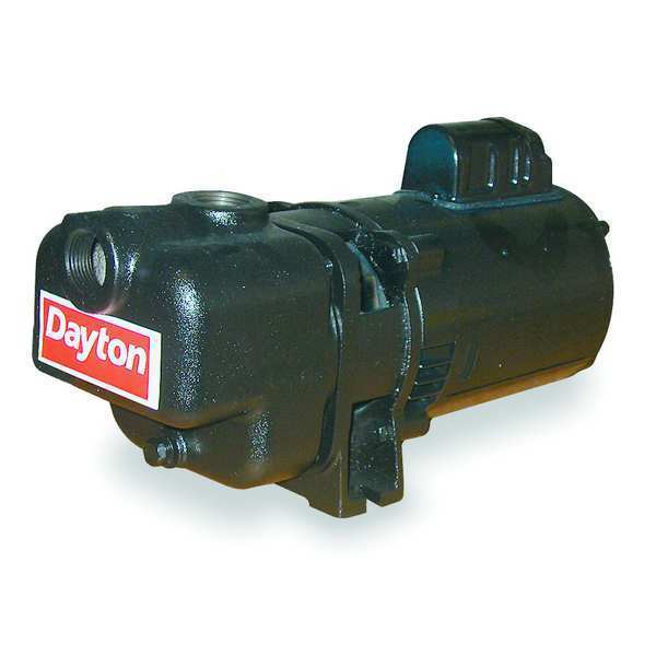 Dayton Self Priming Centrifugal Pump, 3/4 hp, 115/230V AC, 1 Phase, 82 ft Max Head 4UA69