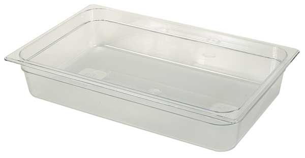 Rubbermaid Commercial Full Size Food Pan, Cold, Clear FG131P00CLR