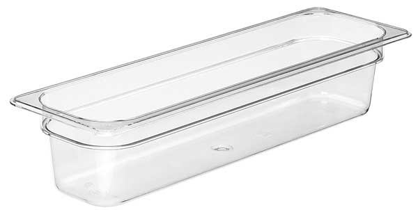 Cambro Food Pan, Half Size Long, Clear, PK6 CA24LPCW135