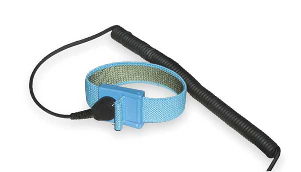 Pro-Line ESD Wrist Strap, 4 W x 4 D x 1/4 H, Blue 04563