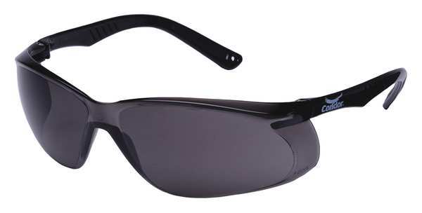 Condor Safety Glasses, Gray Anti-Scratch 4VCK3