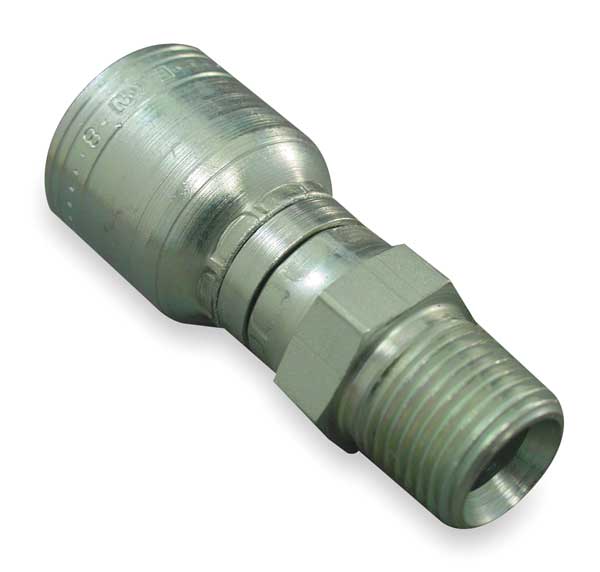 Eaton Aeroquip Fitting, Straight, 3/4 In Hose, 3/4-14 NPT 1AA12PS12