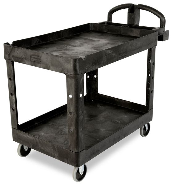 RUBBERMAID COMMERCIAL PRODUCTS, 500 lb Load Capacity, Black, Replacement  Caster for Shelf & Utility Carts - 406R95