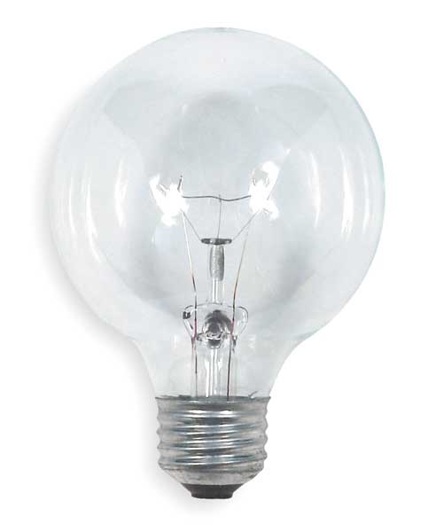 Current GE LIGHTING 40W, G25 Incandescent Light Bulb 40G25