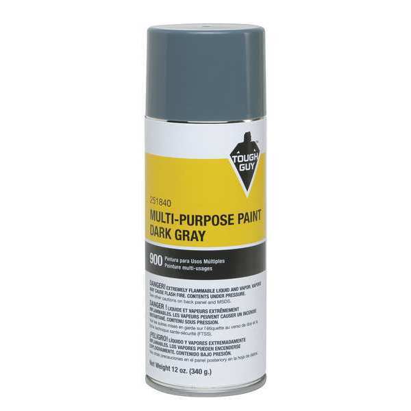 Tough Guy Spray Paint, Machinery Gray, Gloss, 12 oz. 251840