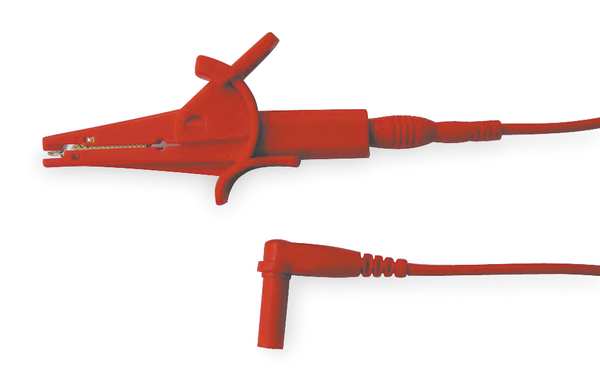 Zoro Select Alligator Clip Test Lead, 36 In, Red 4WPZ6