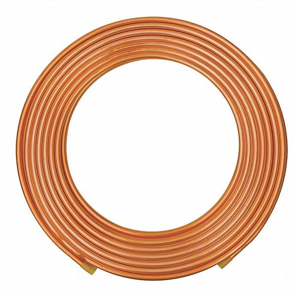 Streamline Coil Copper Tubing, 1 3/8 in Outside Dia, 100 ft Length, Type L LS12100