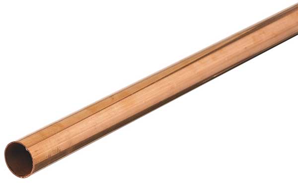 Streamline Straight Copper Tubing, 3/4 in Outside Dia, 2 ft Length, Type L LH05002